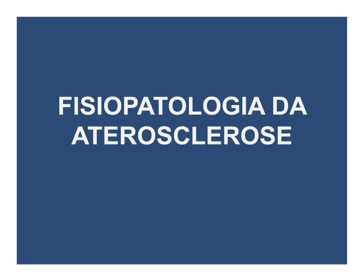aterosclerose fisiopatologia